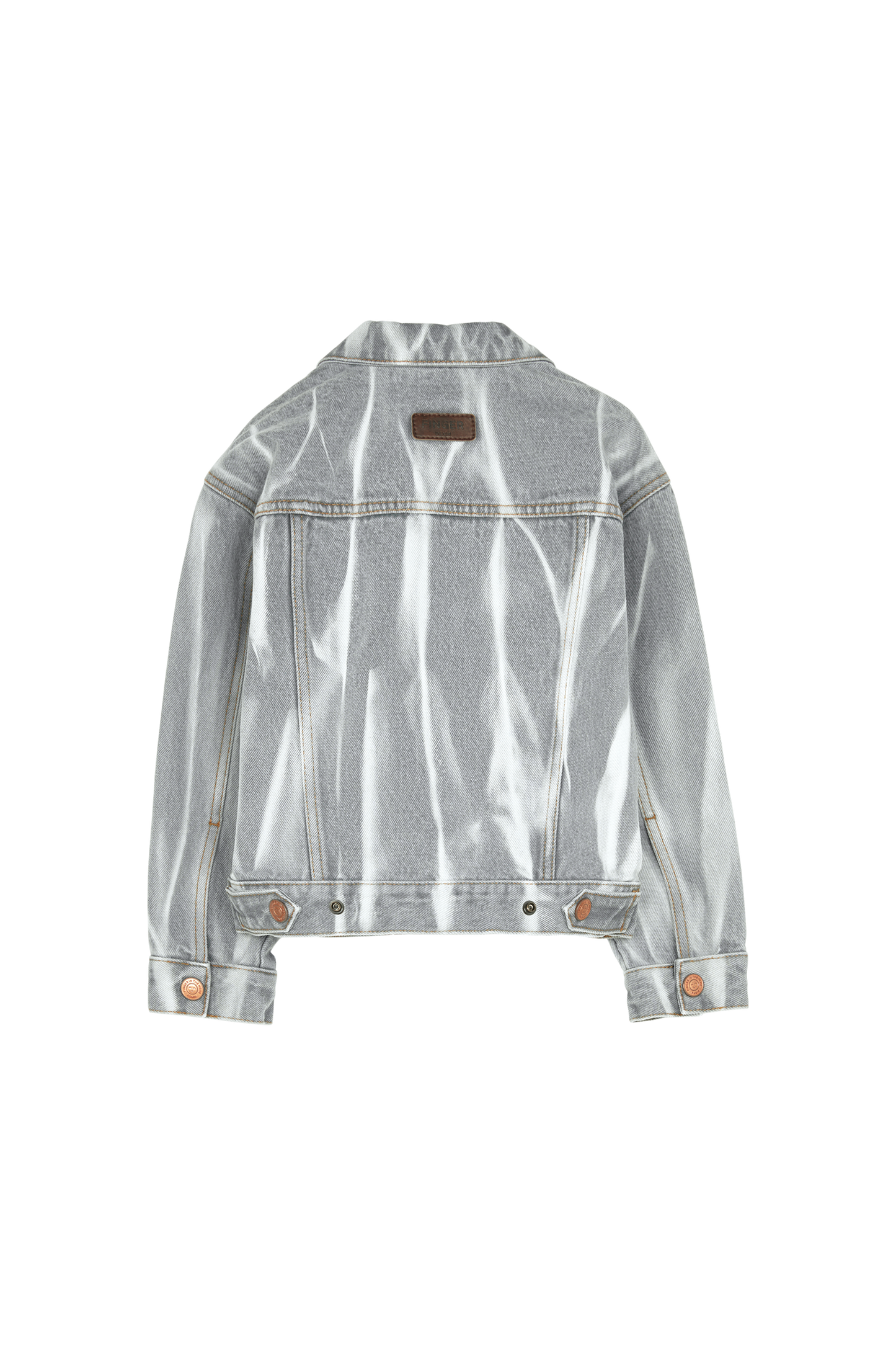 NICK Light Grey Tie & Dye - Denim Jacket | Women