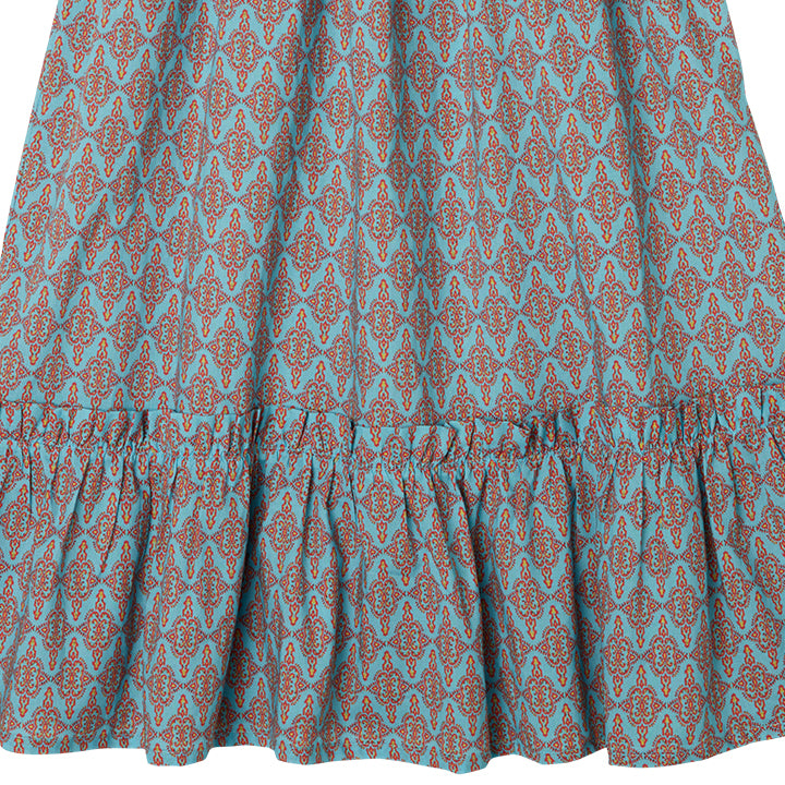Nightdress Azteca Blue-pink