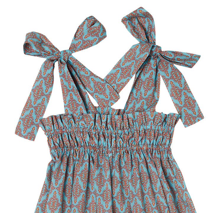 Nightdress Azteca Blue-pink