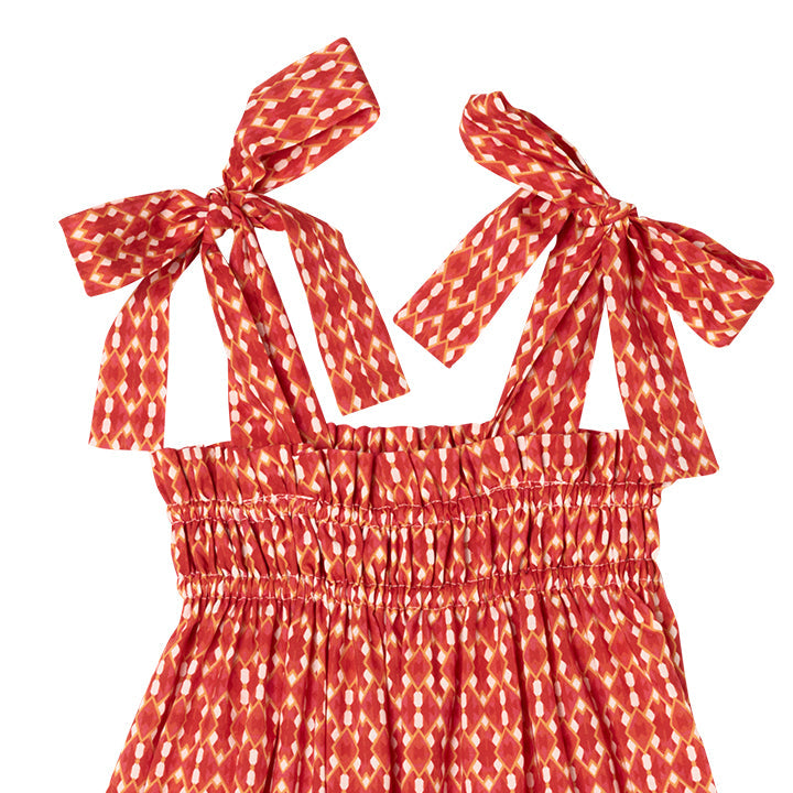 Nightdress Geo orange