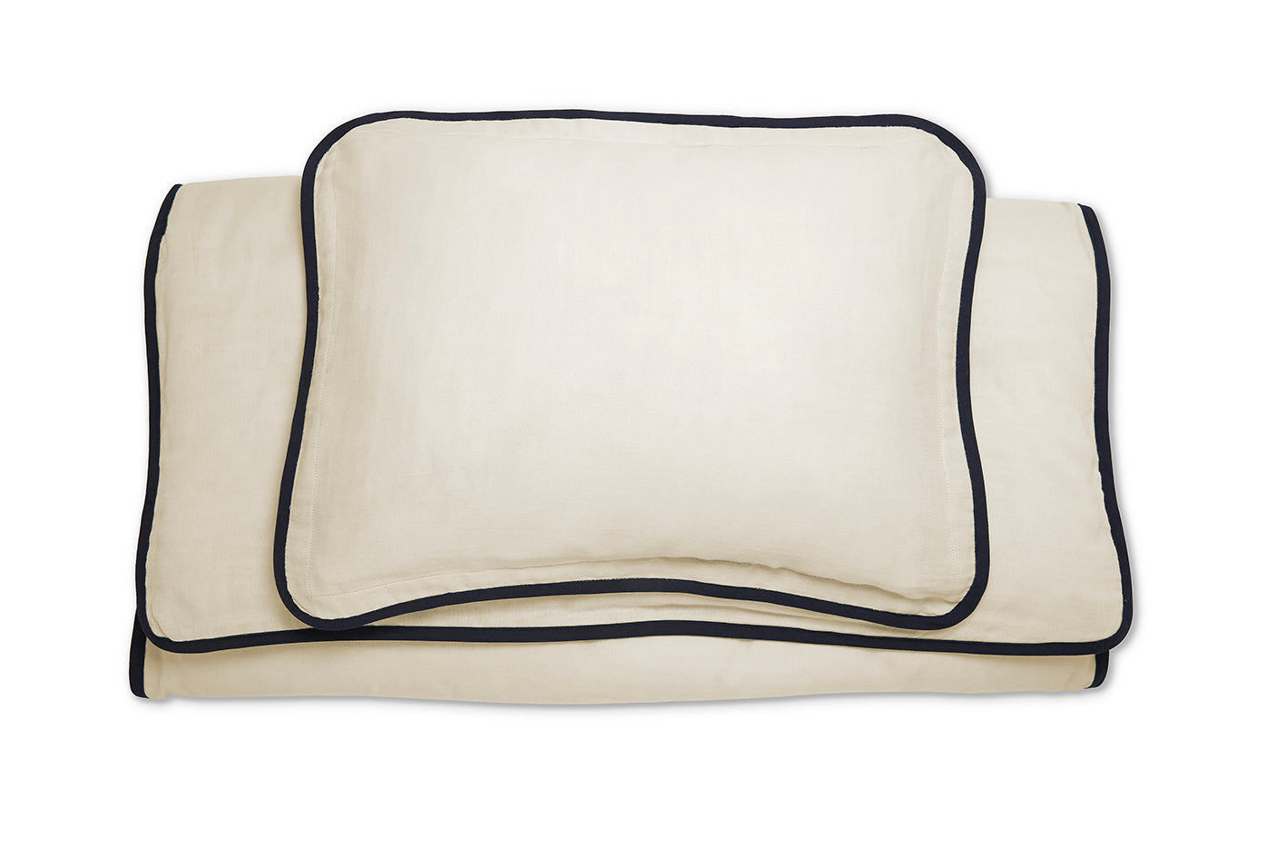 Nina - Bed set Ecru/Navy Bedding Bihan 