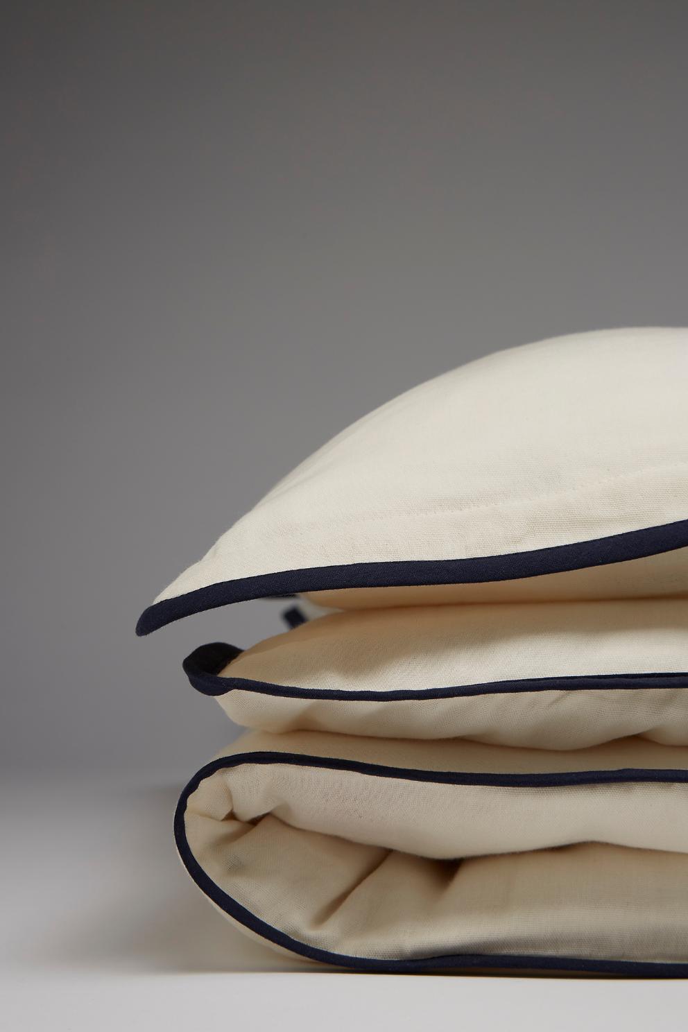 Nina - Bed set Ecru/Navy Bedding Bihan 