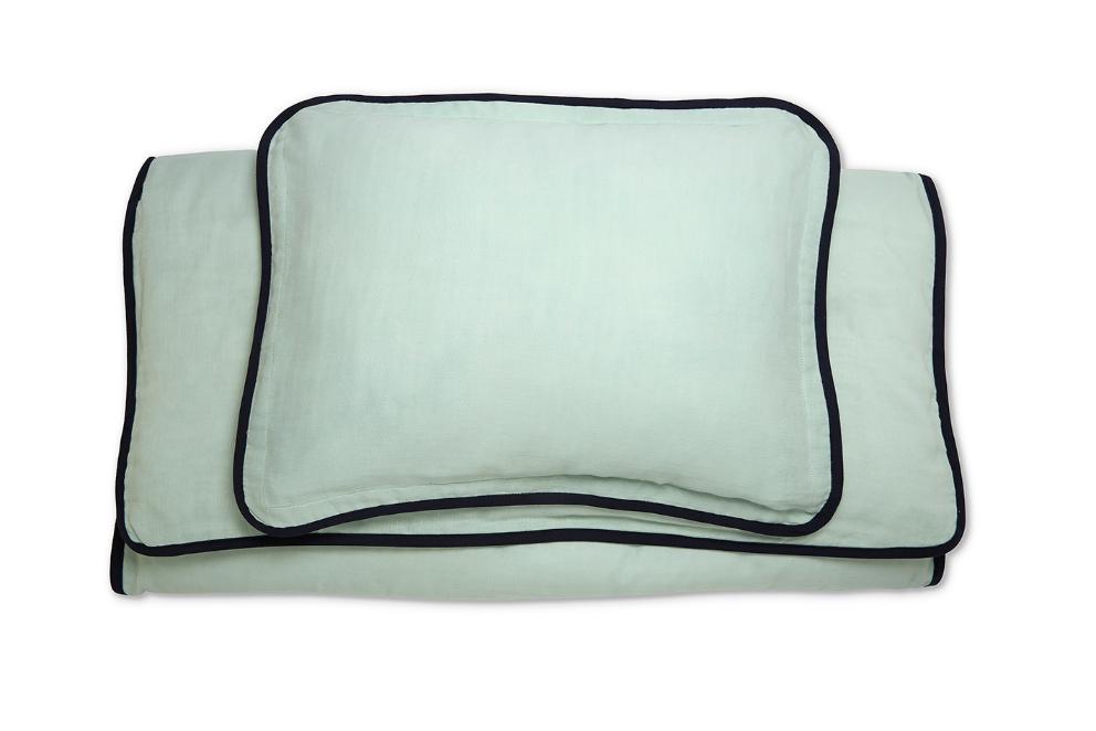 Nina - Bed set Glacier/Navy Bedding Bihan 