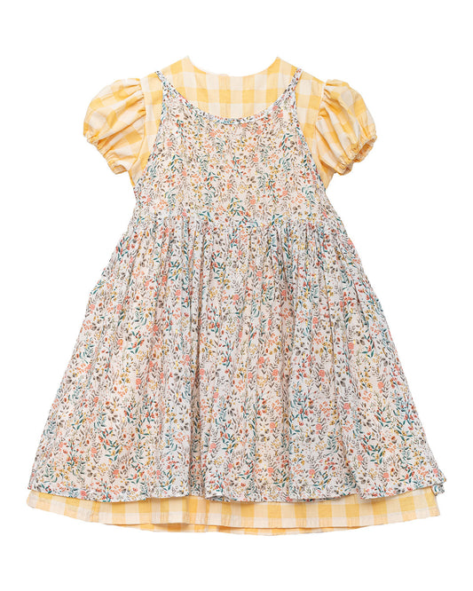 Ofelia Dress Yellow Garden Dresses Cosmosophie 