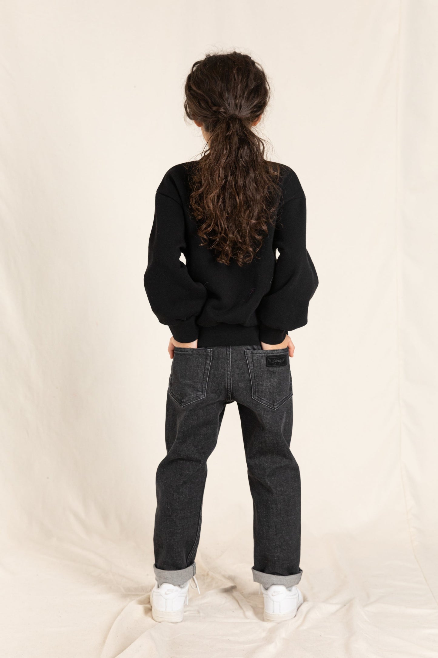 OLLIBIS Black Denim - 5-Pocket Tapered Fit Jeans | Women