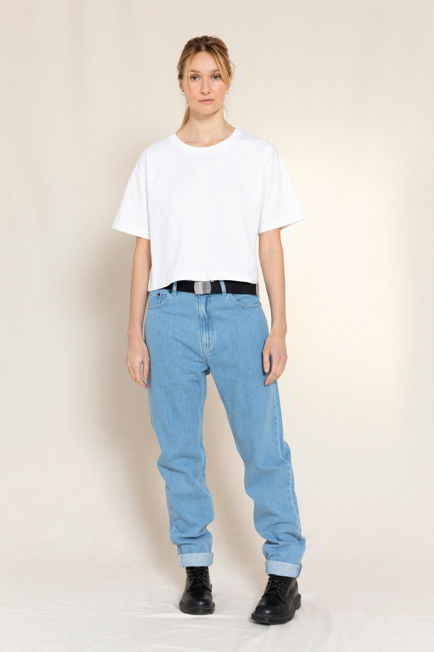 OLLIBIS Bleached Blue - 5-Pocket Tapered Fit Jeans