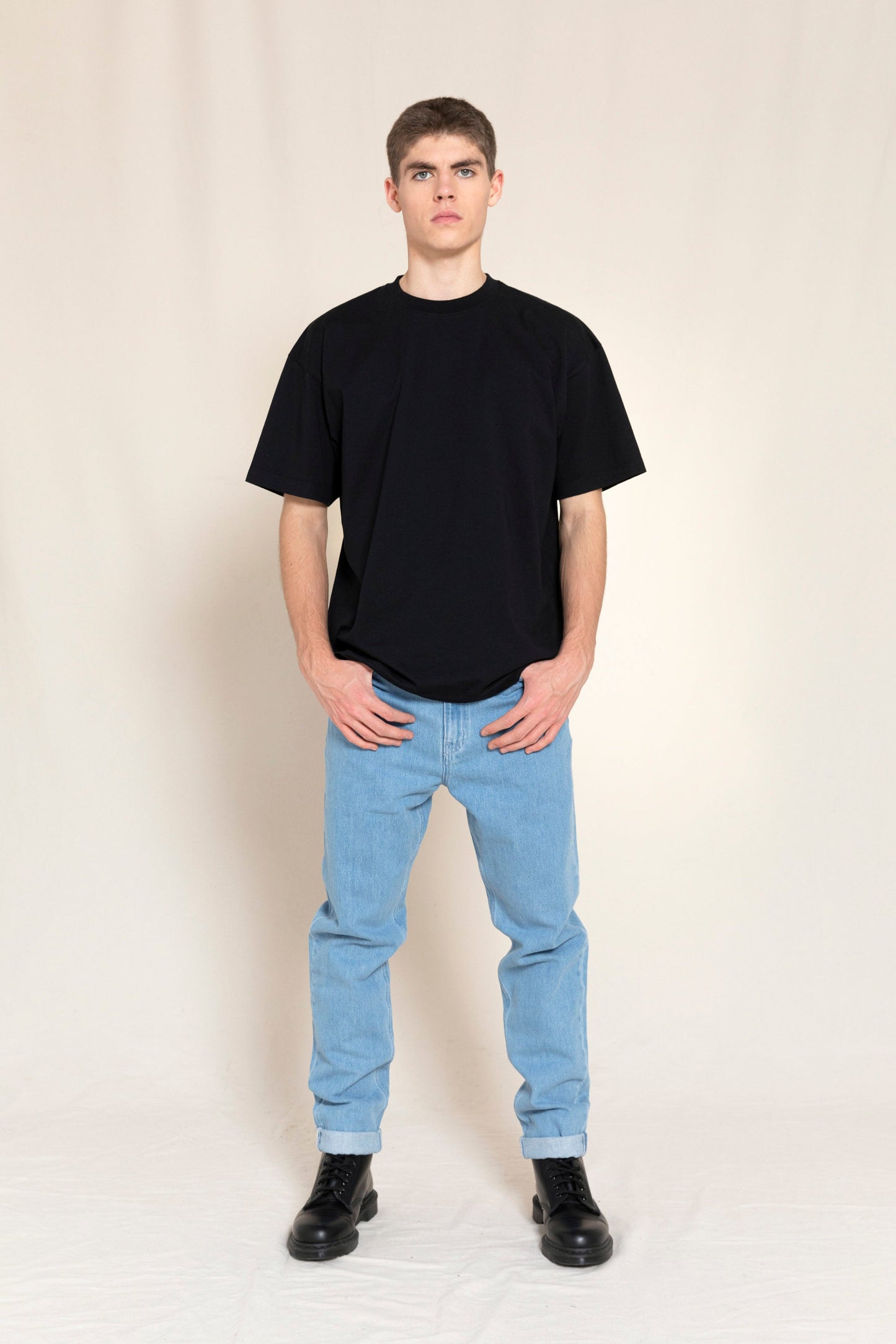 OLLIBIS Bleached Blue - 5-Pocket Tapered Fit Jeans