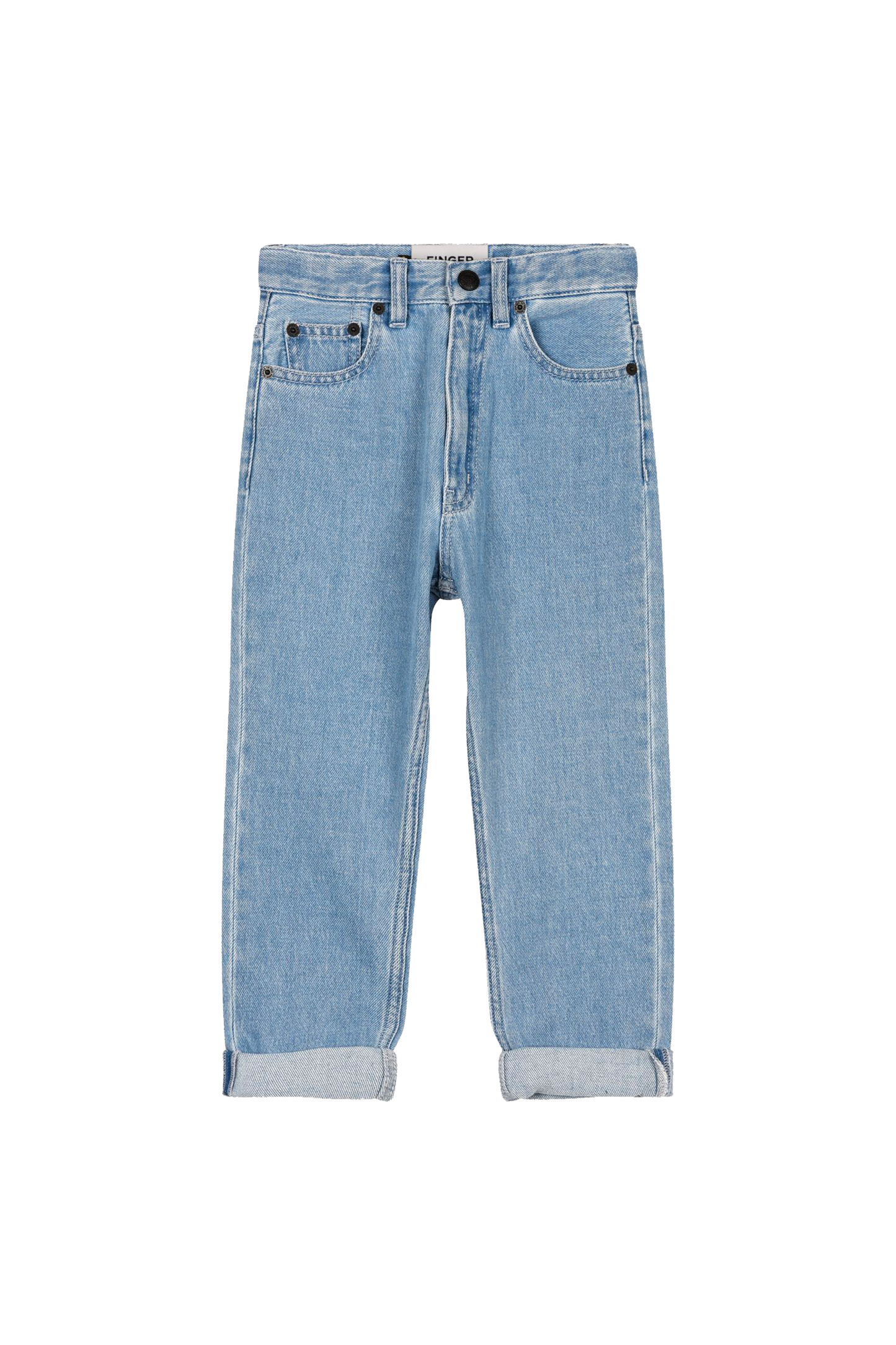OLLIBIS Bleached Blue - 5-Pocket Tapered Fit Jeans | Women