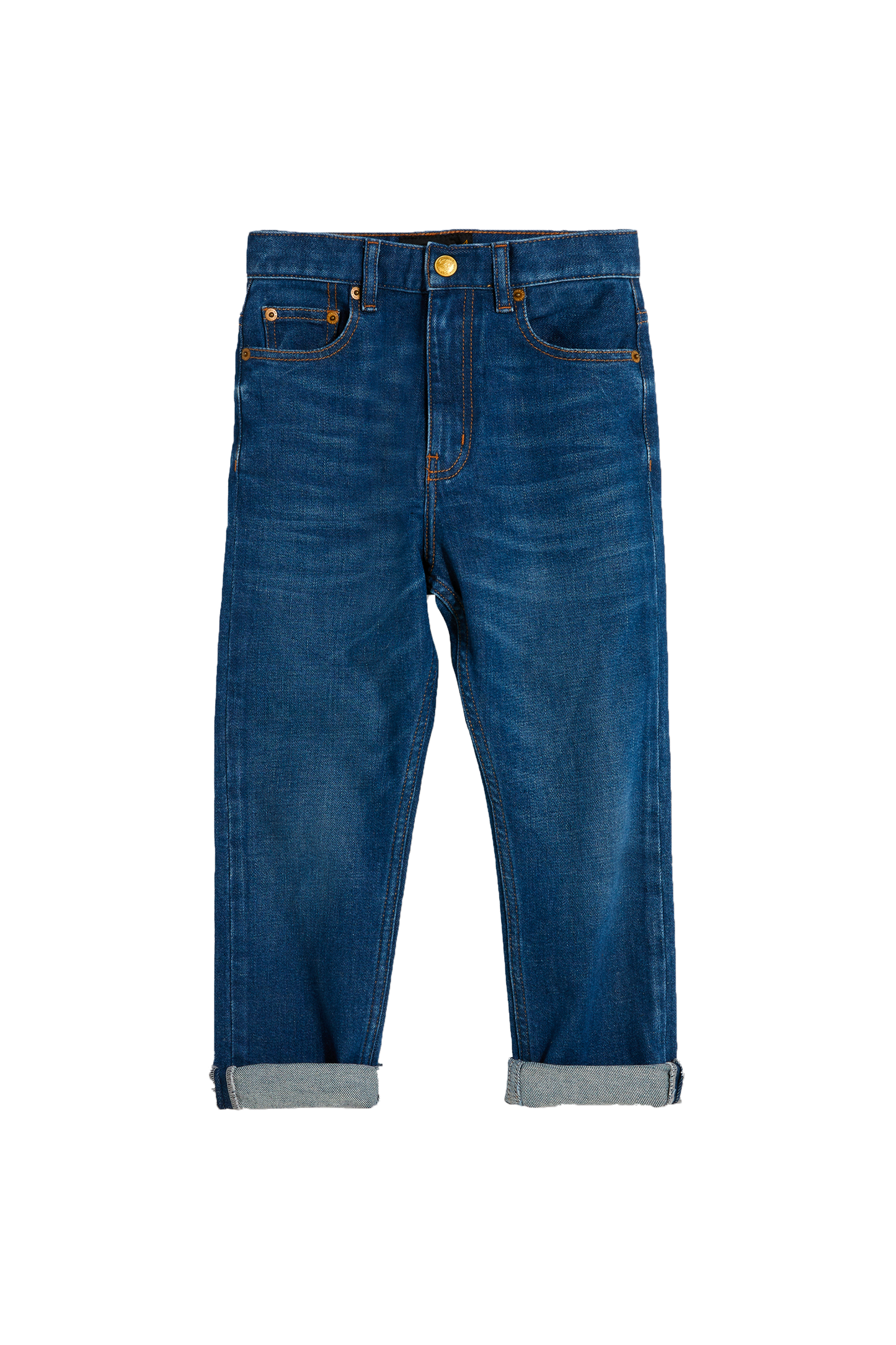 OLLIBIS Blue Denim - 5-Pocket Tapered Fit Jeans | Women
