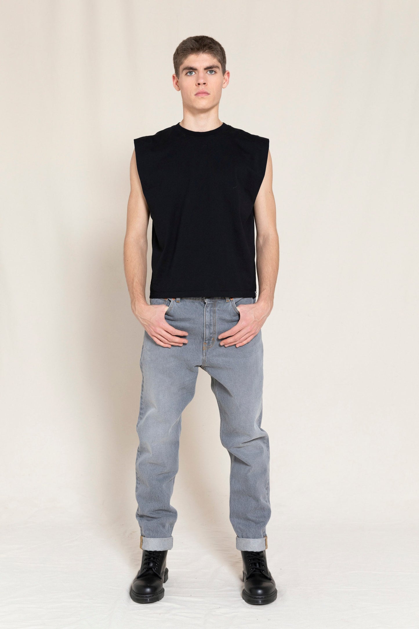 OLLIBIS Light Grey Denim - 5-Pocket Tapered Fit Jeans | Women