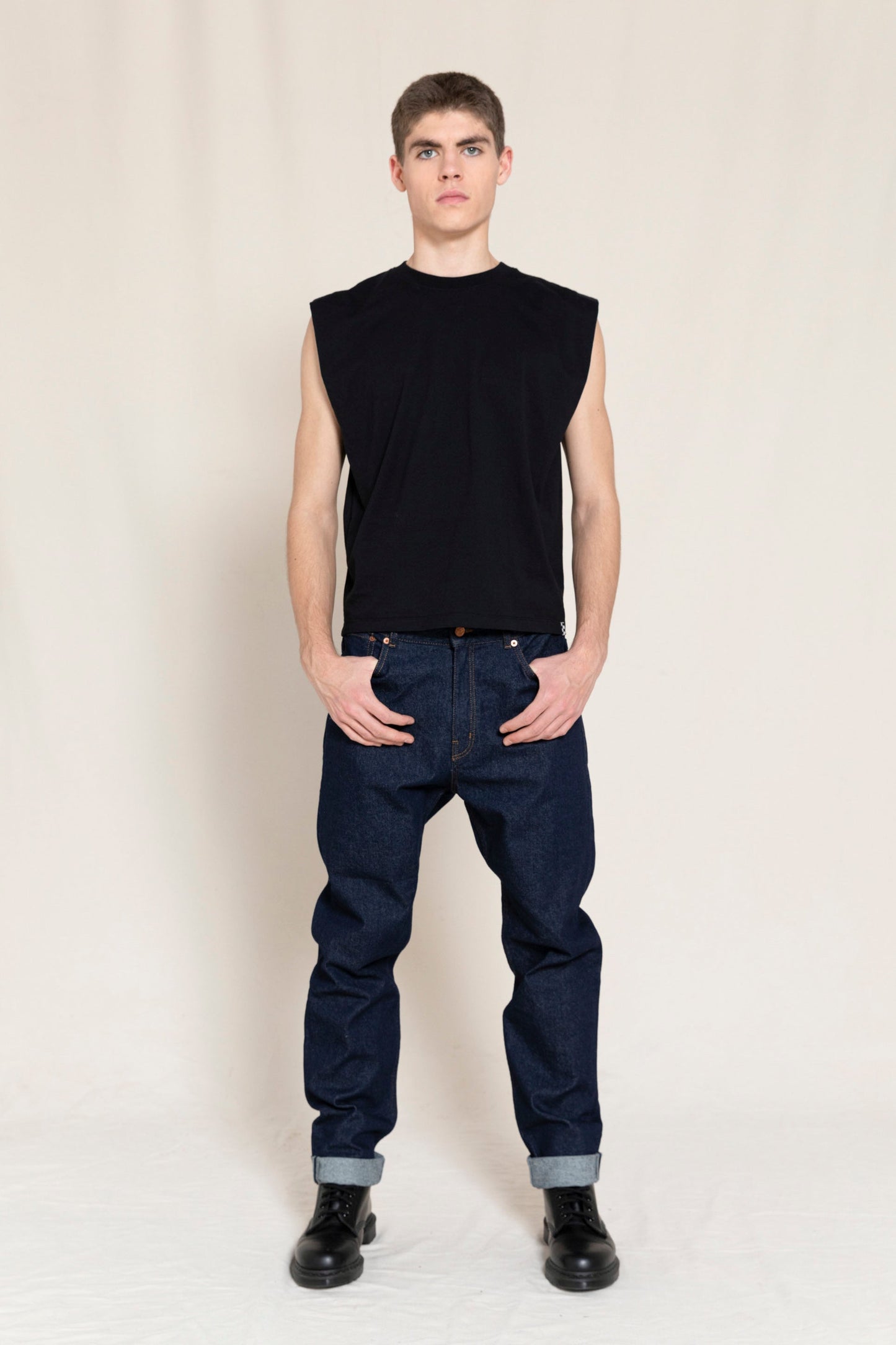 OLLIBIS Raw Denim Blue - 5-Pocket Tapered Fit Jeans | Women