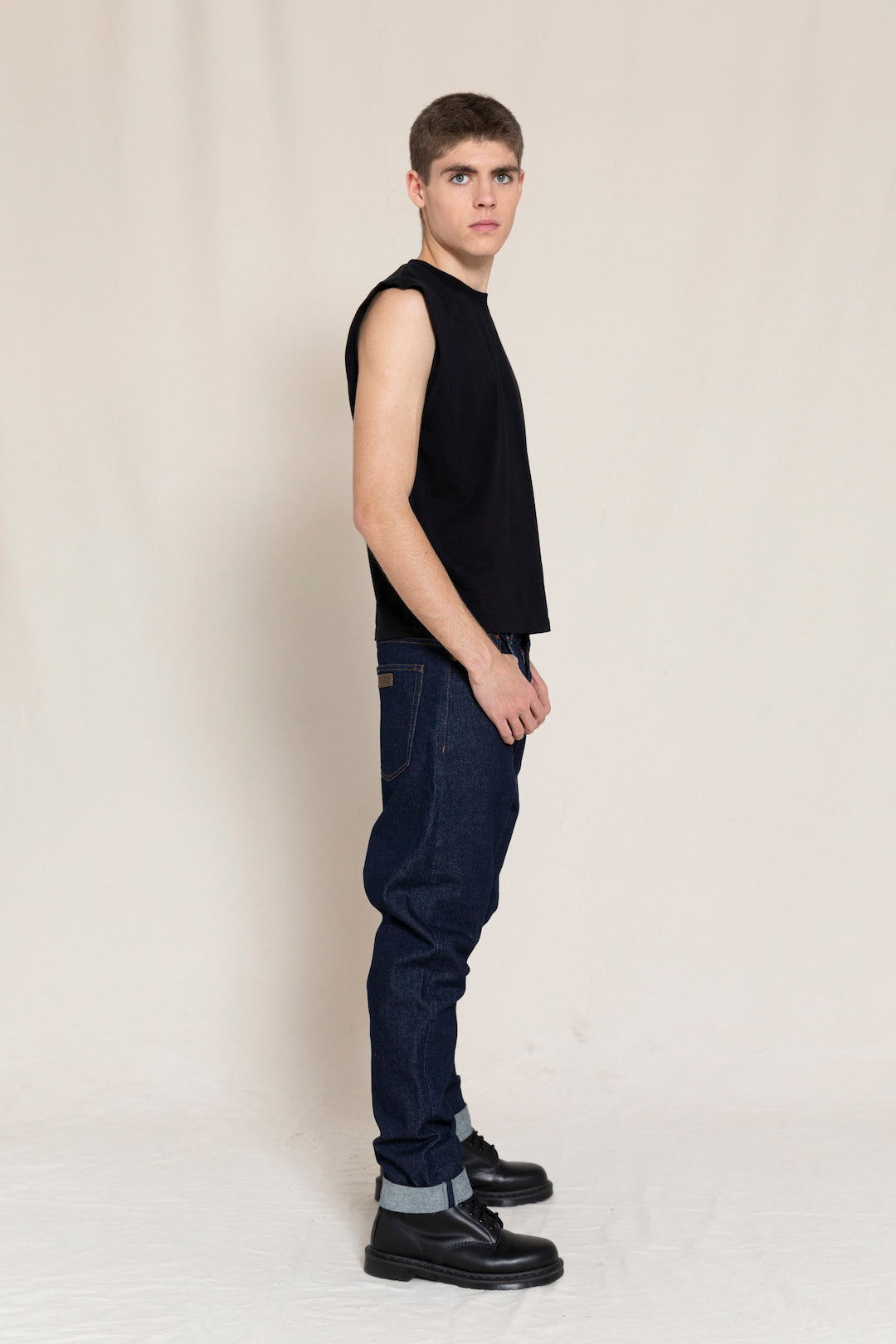 OLLIBIS Raw Denim Blue - 5-Pocket Tapered Fit Jeans | Women