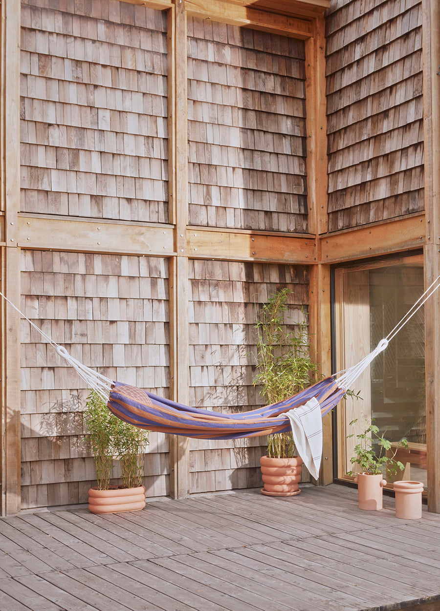 Outdoor Kyoto Hammock - Caramel / Blue Hammock OYOY 