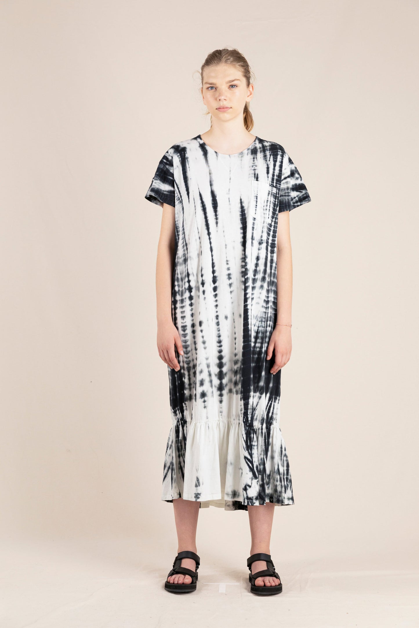 PATTI Off White Tie & Dye - Oversized Dress