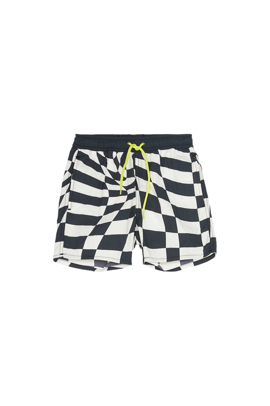 POOLBOY Black Twisted Checkers - Swimming Shorts | Women