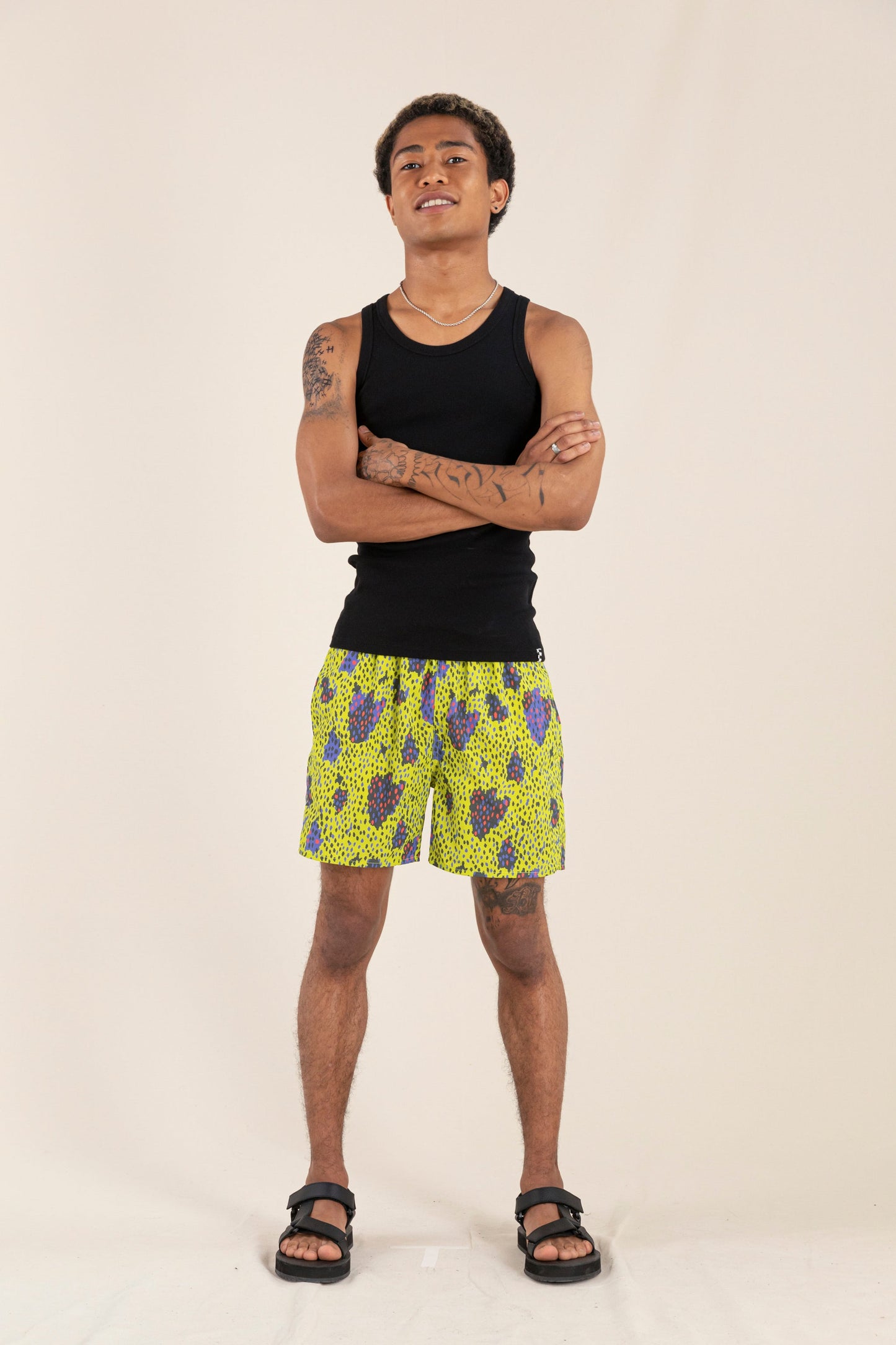 POOLBOY Fluo Lime Stains - Swimming Shorts