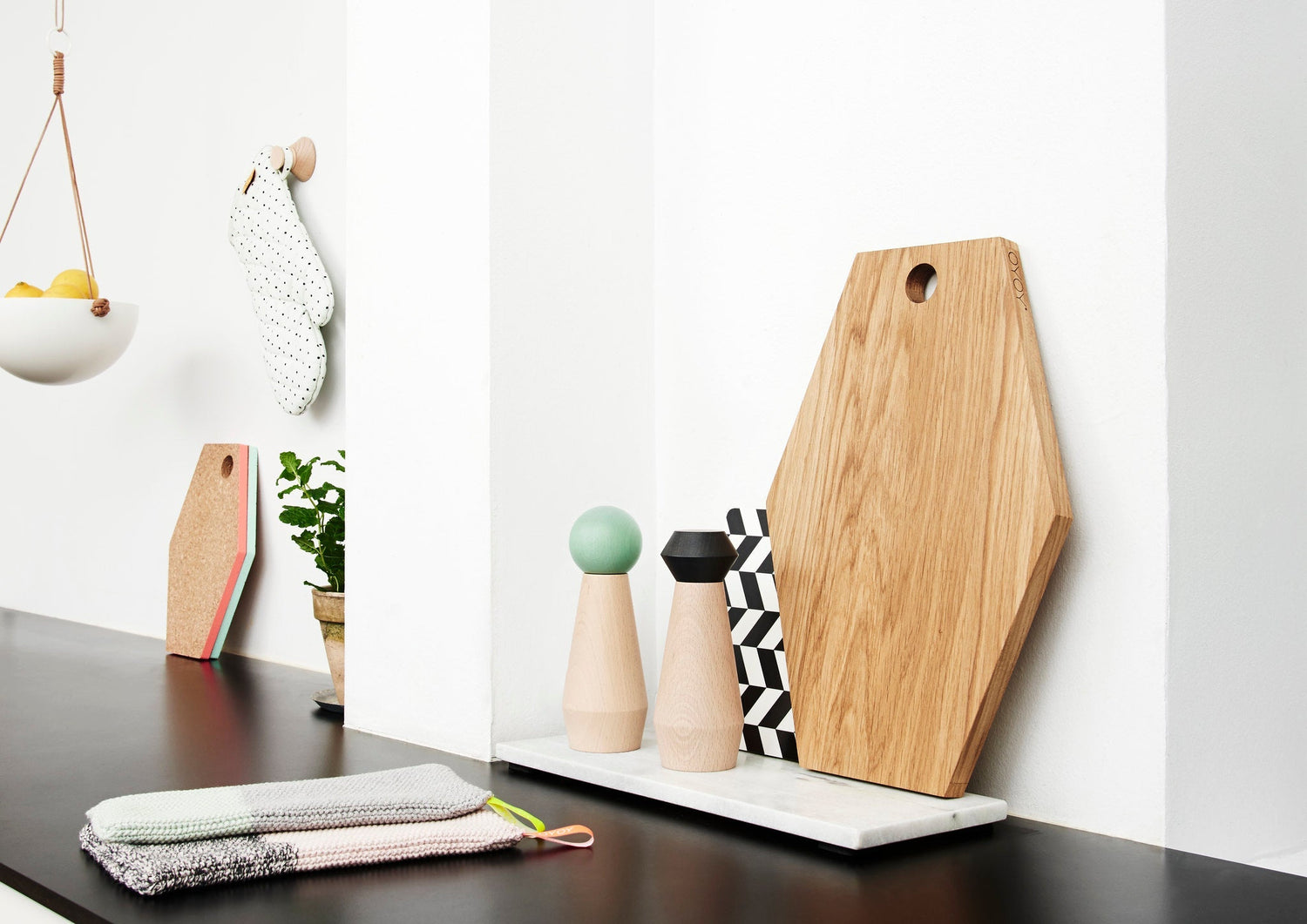 Pif Paf Puf Hanging Storage - 1 Bowl - White Storage OYOY 