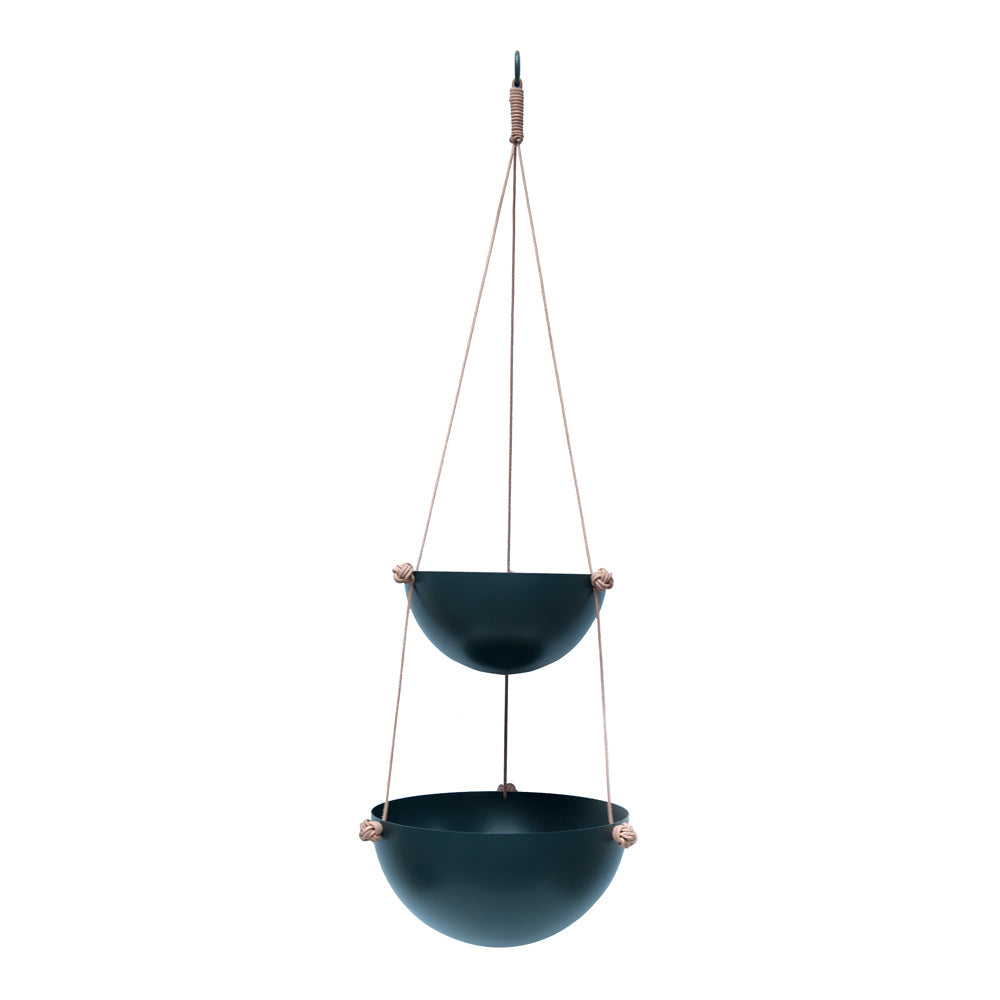 Pif Paf Puf Hanging Storage - 2 Bowls - Dark Grey Storage OYOY 