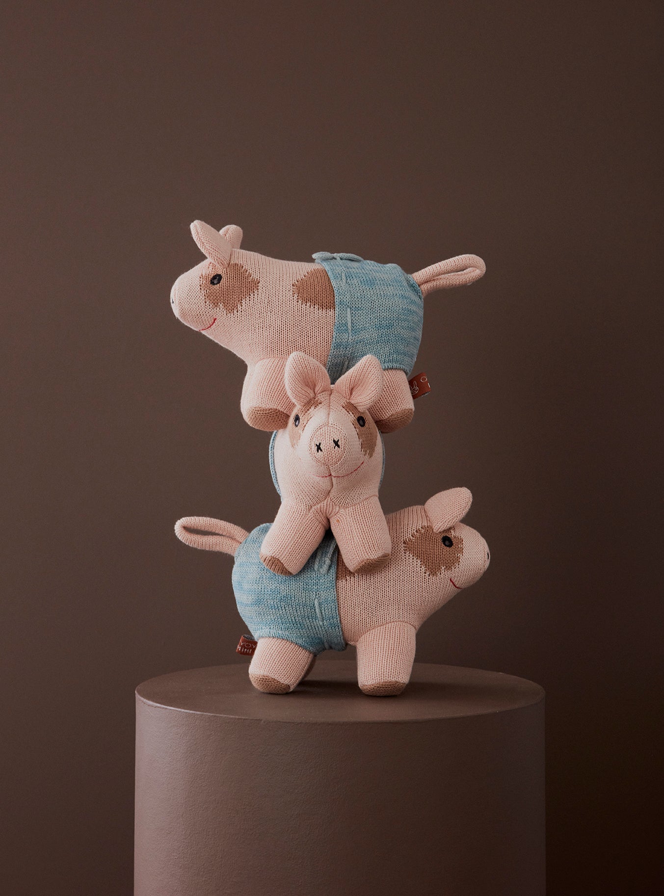 Pig Mini Hugo - Rose Soft Toys OYOY 