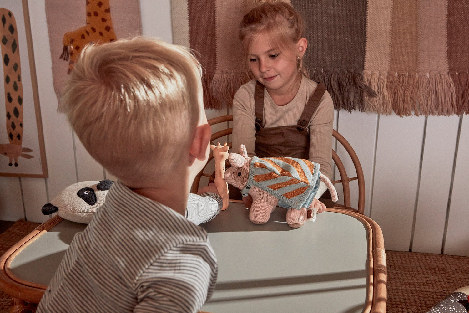 Pig Mini Hugo - Rose Soft Toys OYOY 