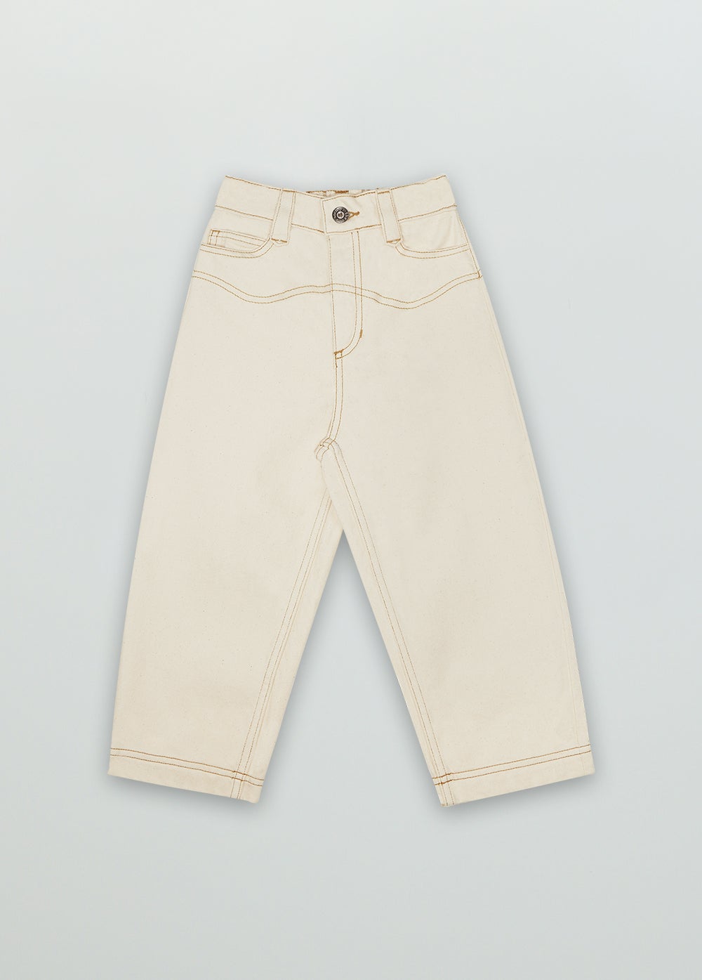 Raw Denim Pant Vanila Trousers The New Society 