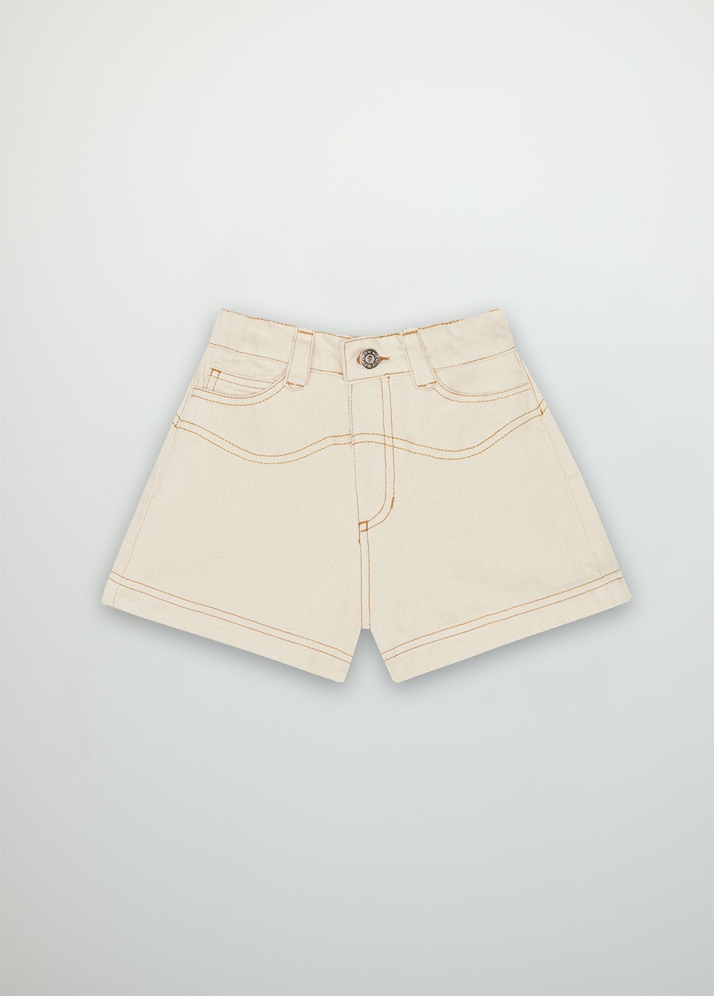 Raw Denim Short Vanila Shorts The New Society 