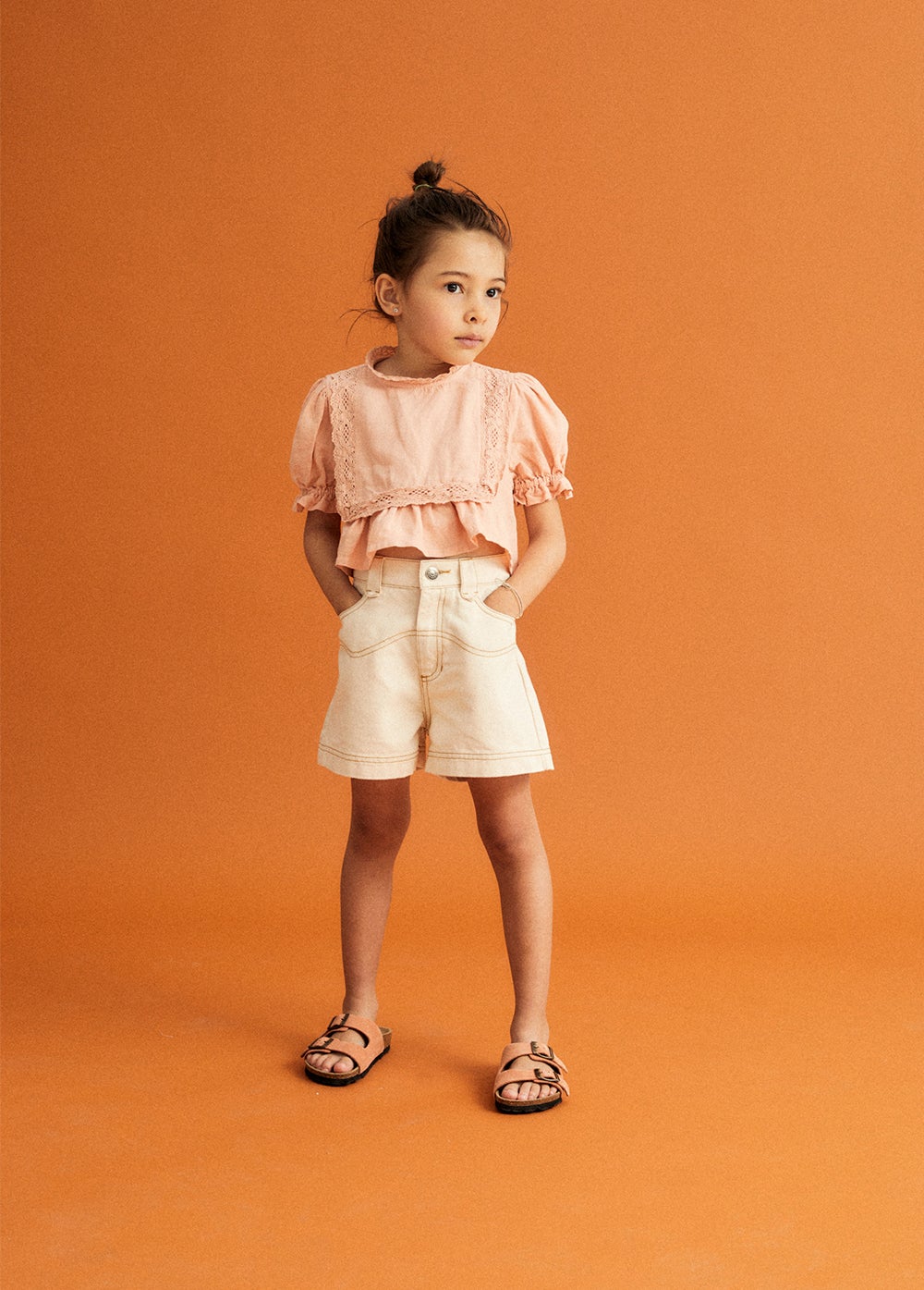 Raw Denim Short Vanila Shorts The New Society 