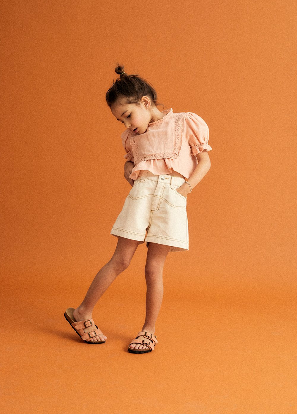 Raw Denim Short Vanila Shorts The New Society 