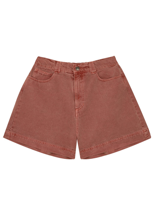 Raw Denim Short Sunburn Shorts The New Society 