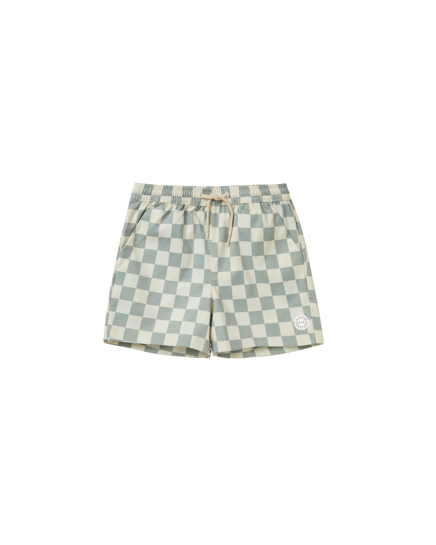 boardshort light blue check Swimwear Neo Family 