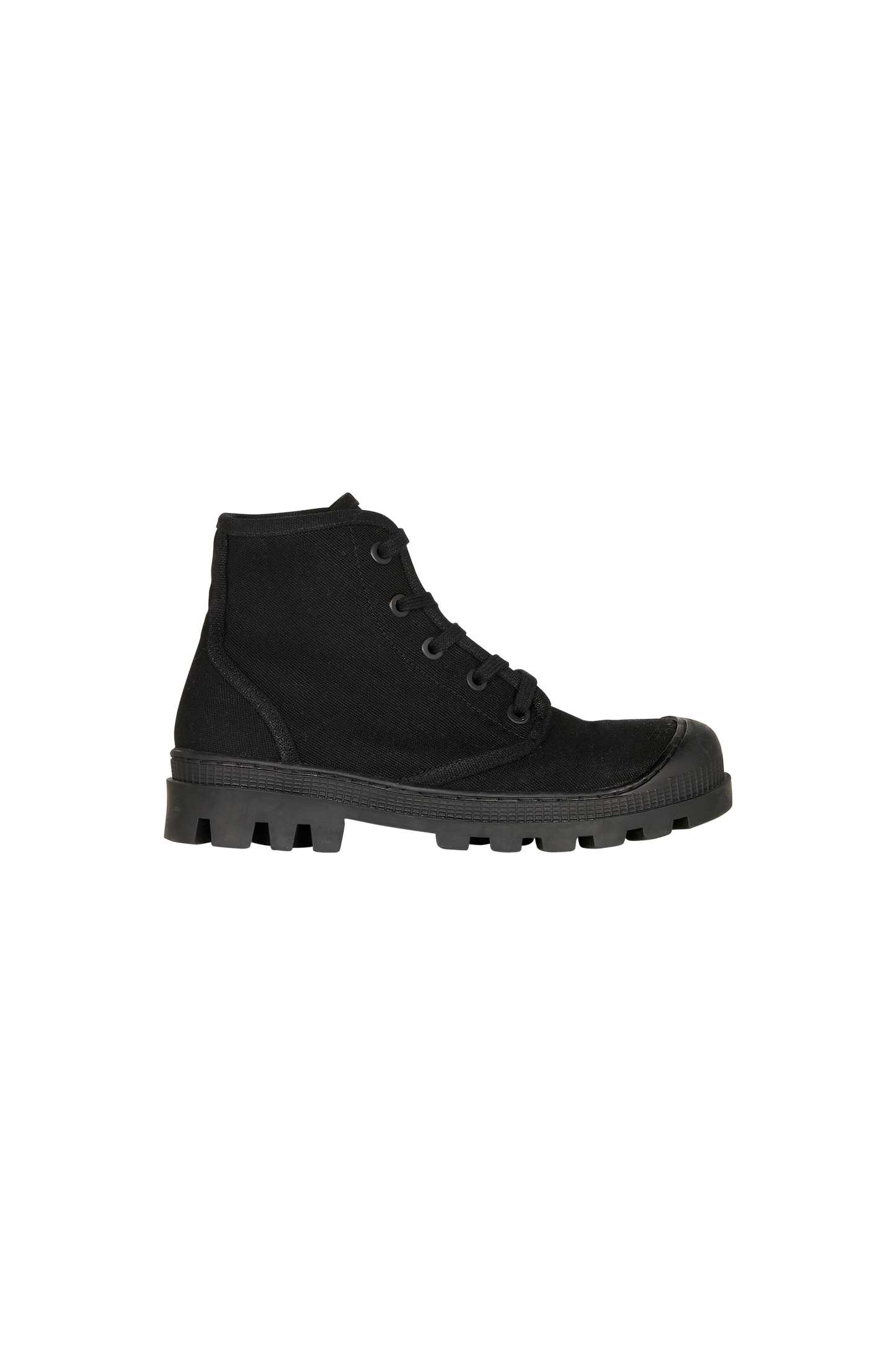 ROCK Ash Black - Canvas Boots