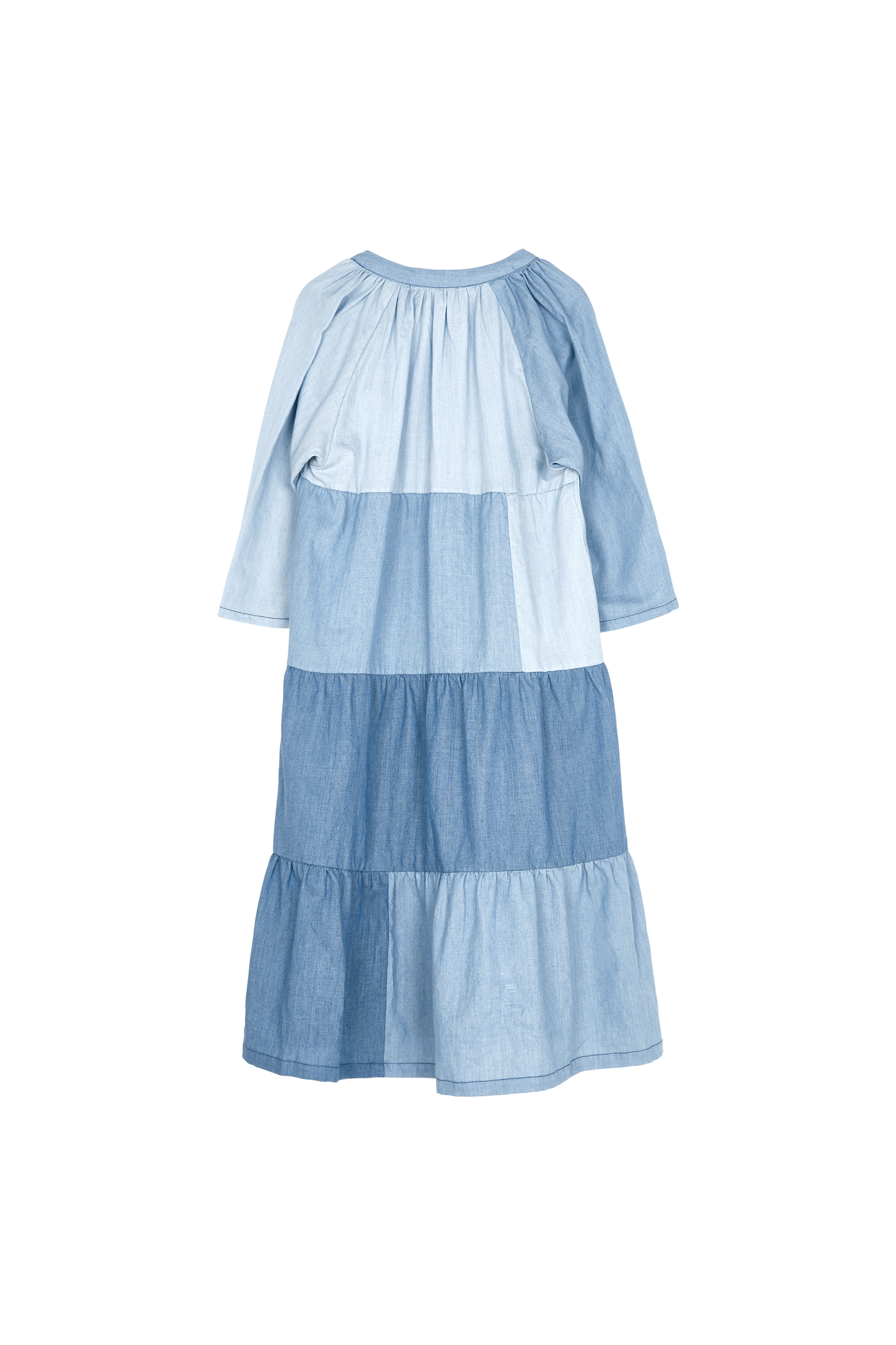 ROSABEACH Blue Denim Patch - Long Beach Dress | Women