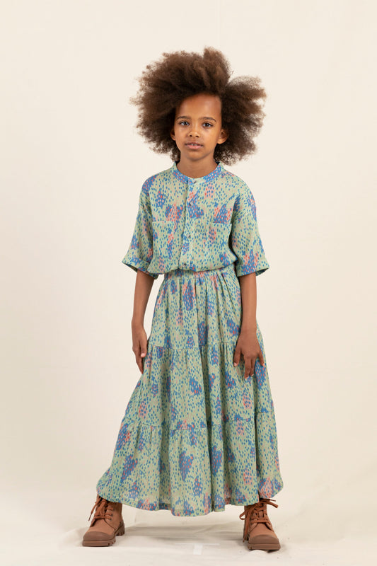 ROSA Pistache Camo - Long Skirt