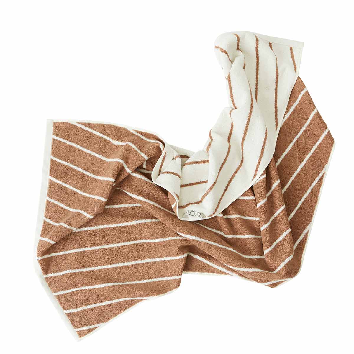 Raita Towel - 70x140 cm - Cloud / Caramel Towel OYOY 