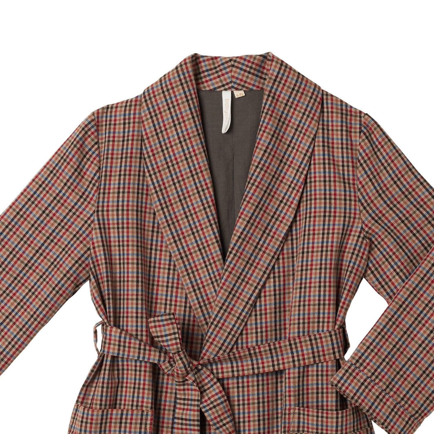 Robe Alf Brown plaid Nightwear BabyChi 