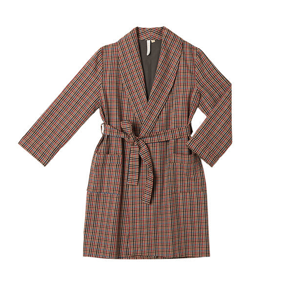 Robe Alf Brown plaid Nightwear BabyChi 
