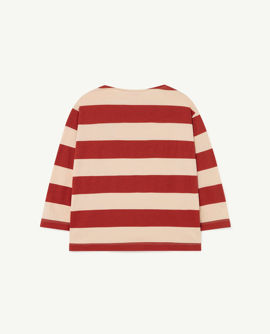 Anteater kids t-shirt beige Stripes Tops The Animals Observatory 