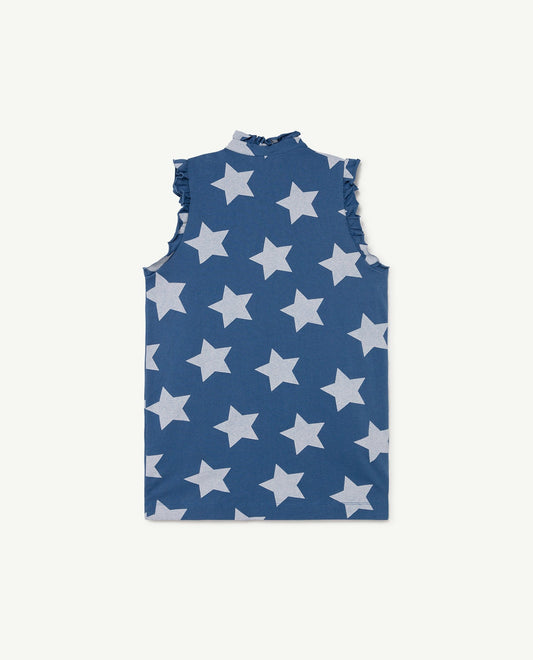 Albatros kids dress blue Stars Dresses The Animals Observatory 