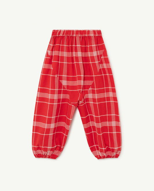 Buffalo kids pants red logo Trousers The Animals Observatory 