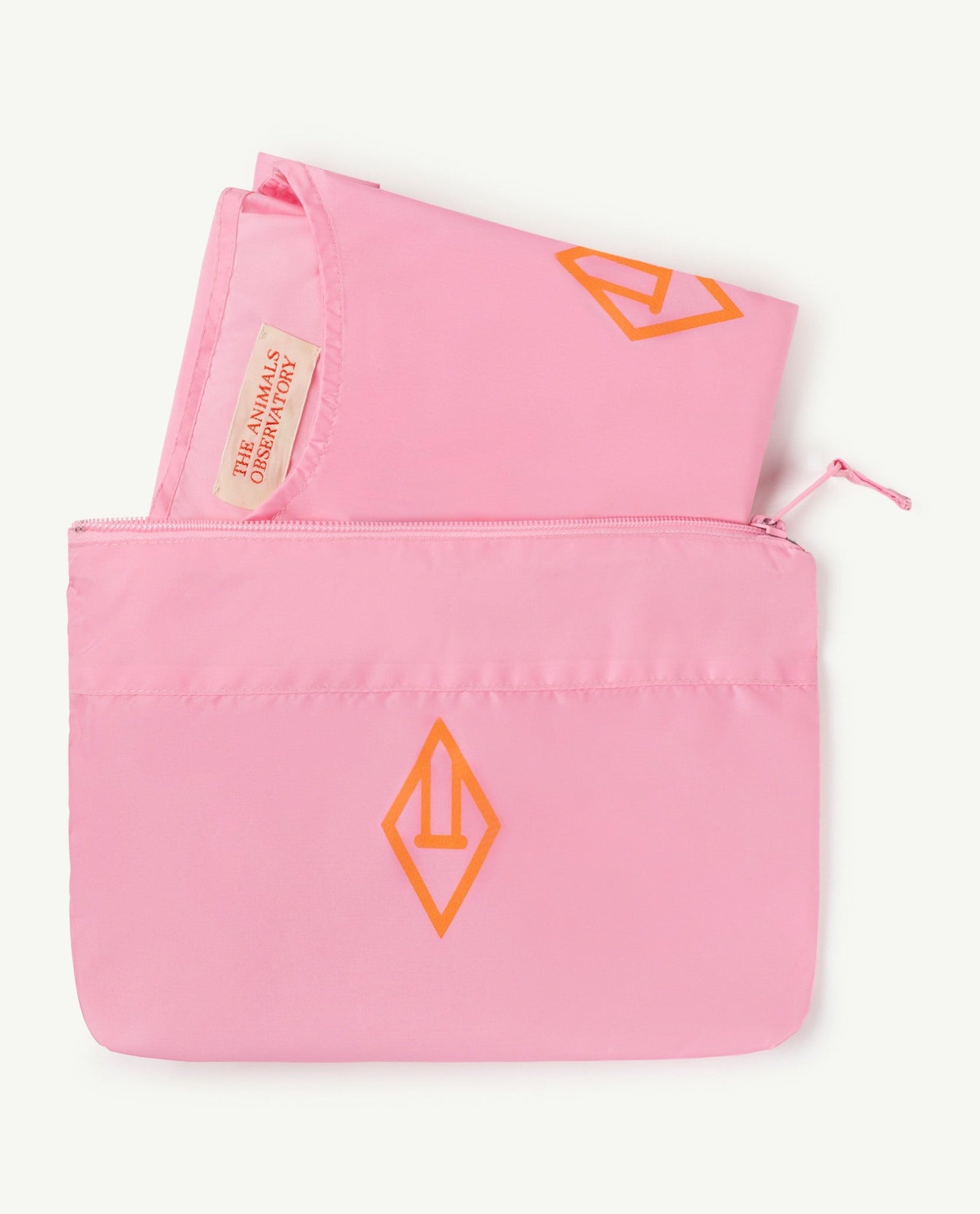 Carp kids+ jacket soft pink logo Outerwear The Animals Observatory 
