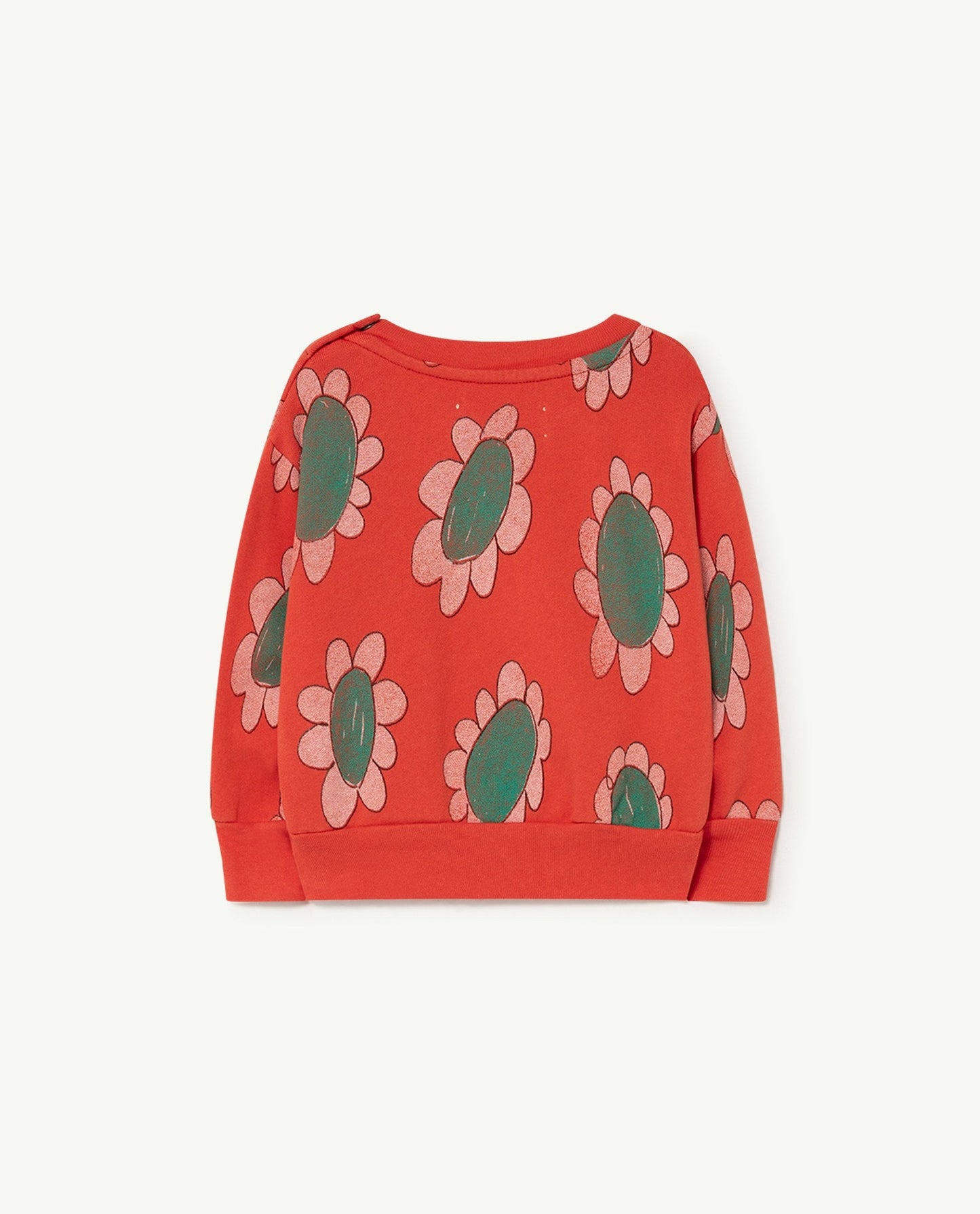 Bear baby sweatshirt red flowers Sweatshirts The Animals Observatory 