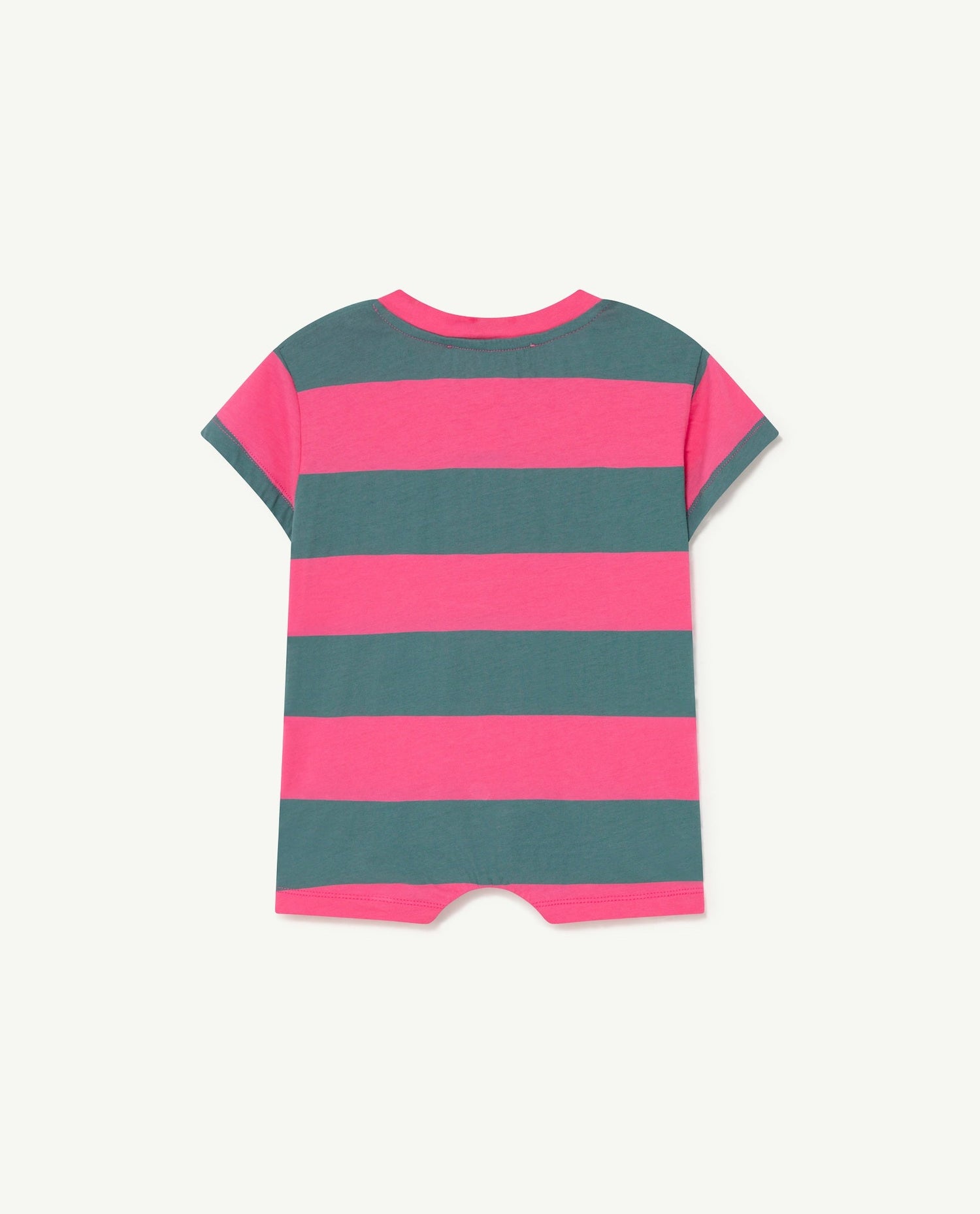 Rabbit jumpsuit Pink Stripes Baby Grows The Animals Observatory 