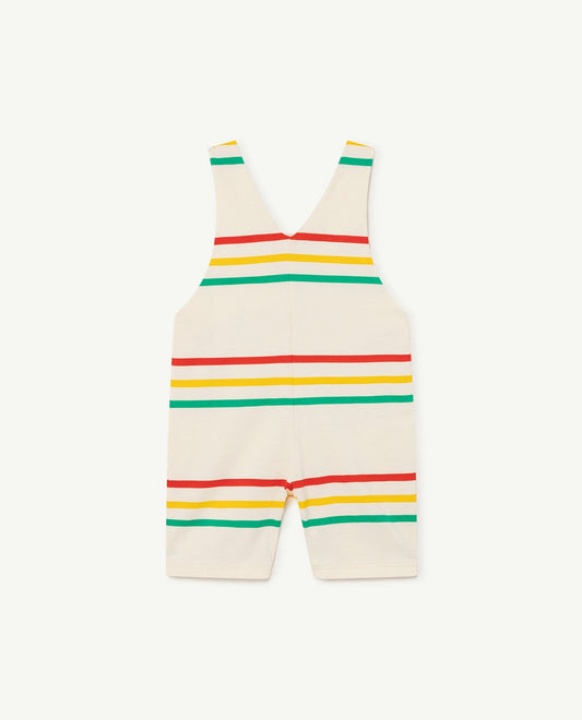 Mammoth baby jumpsuit White Stripes Baby Grows The Animals Observatory 