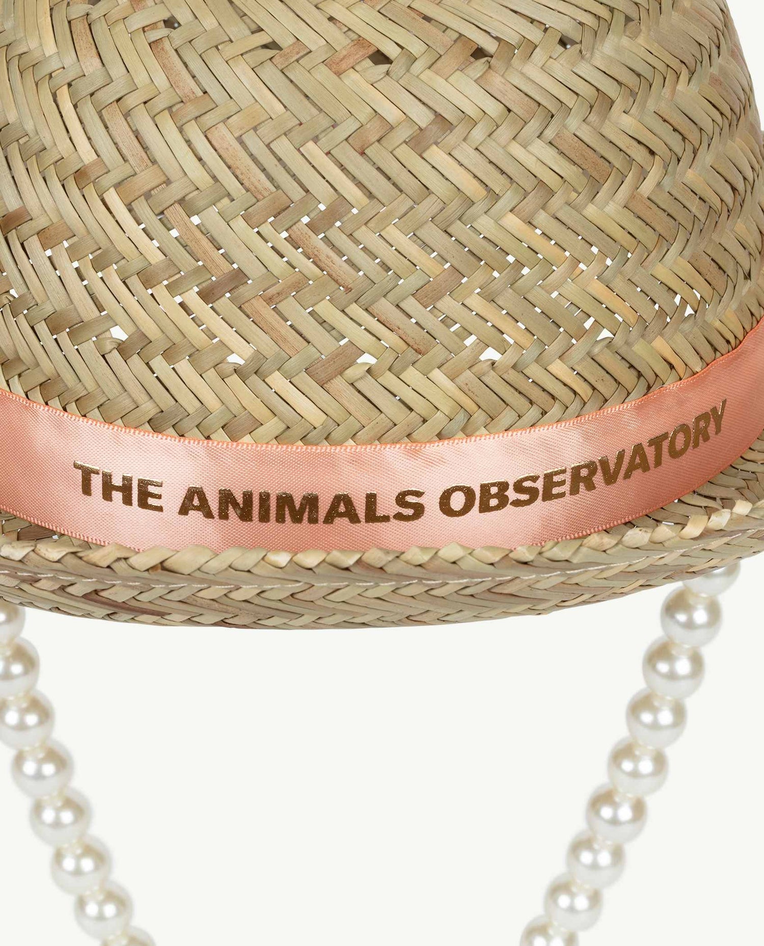Straw Hat Pink Accessories The Animals Observatory 