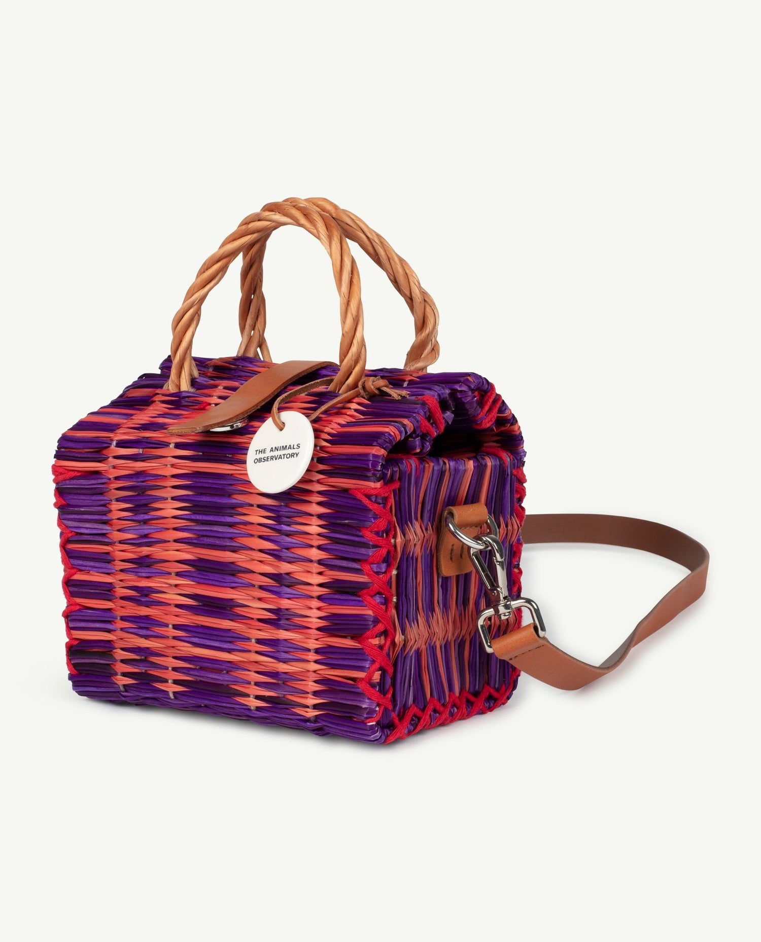 Mini Basket bag onesize bag purple Accessories The Animals Observatory 