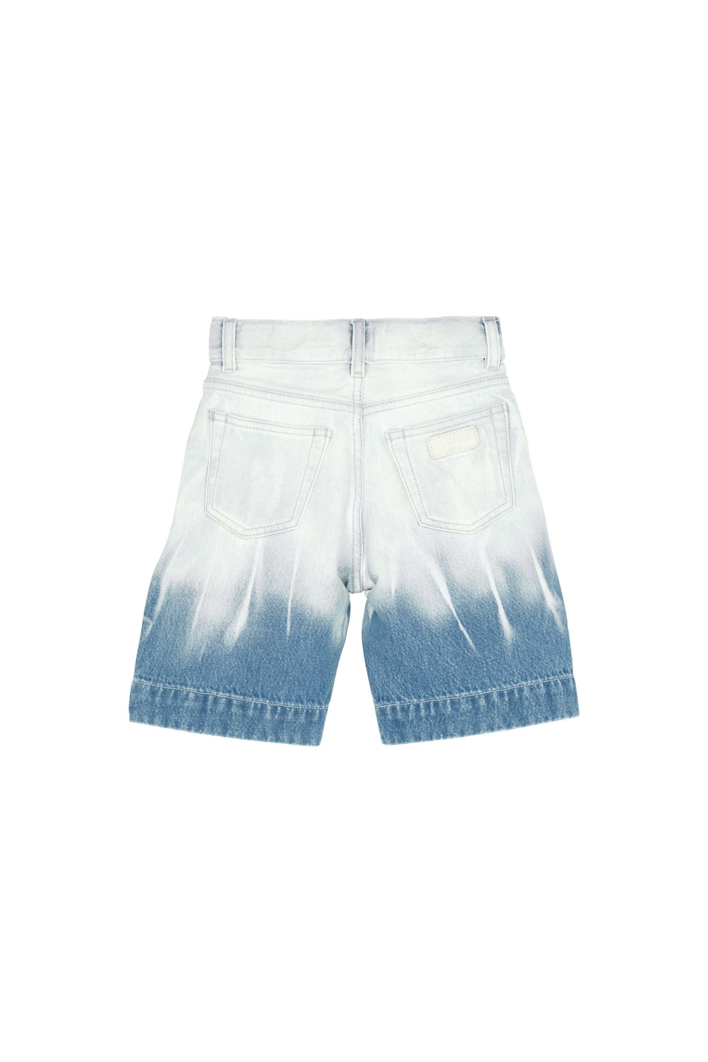 SALLY Bleached Blue Dip Dye - Large Bermuda Shorts | Women
