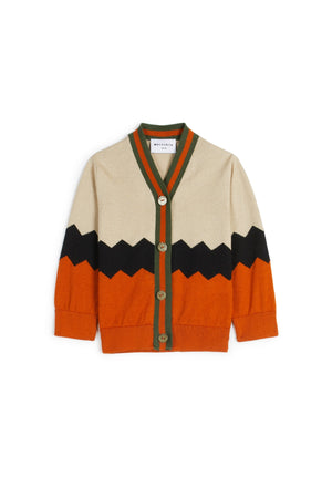 Samuel Zig Zag Orange CARDIGAN Wolf & Rita 