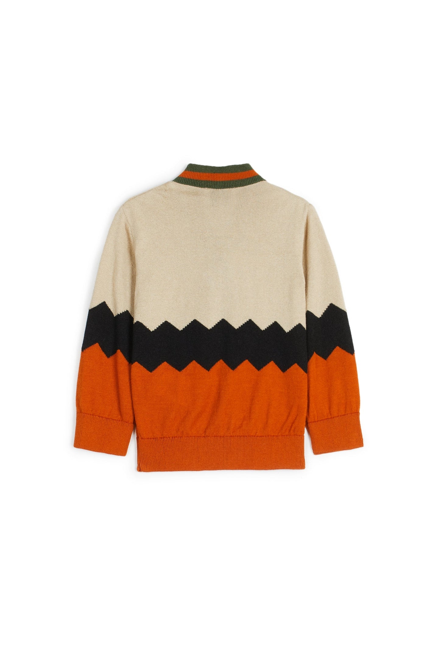 Samuel Zig Zag Orange CARDIGAN Wolf & Rita 