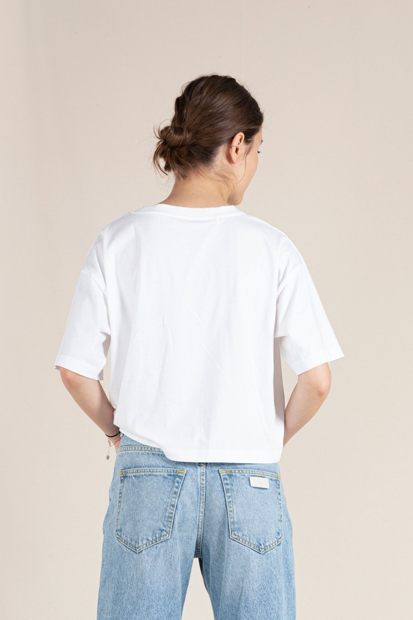 SC 002 White - Cropped T Shirt | Women