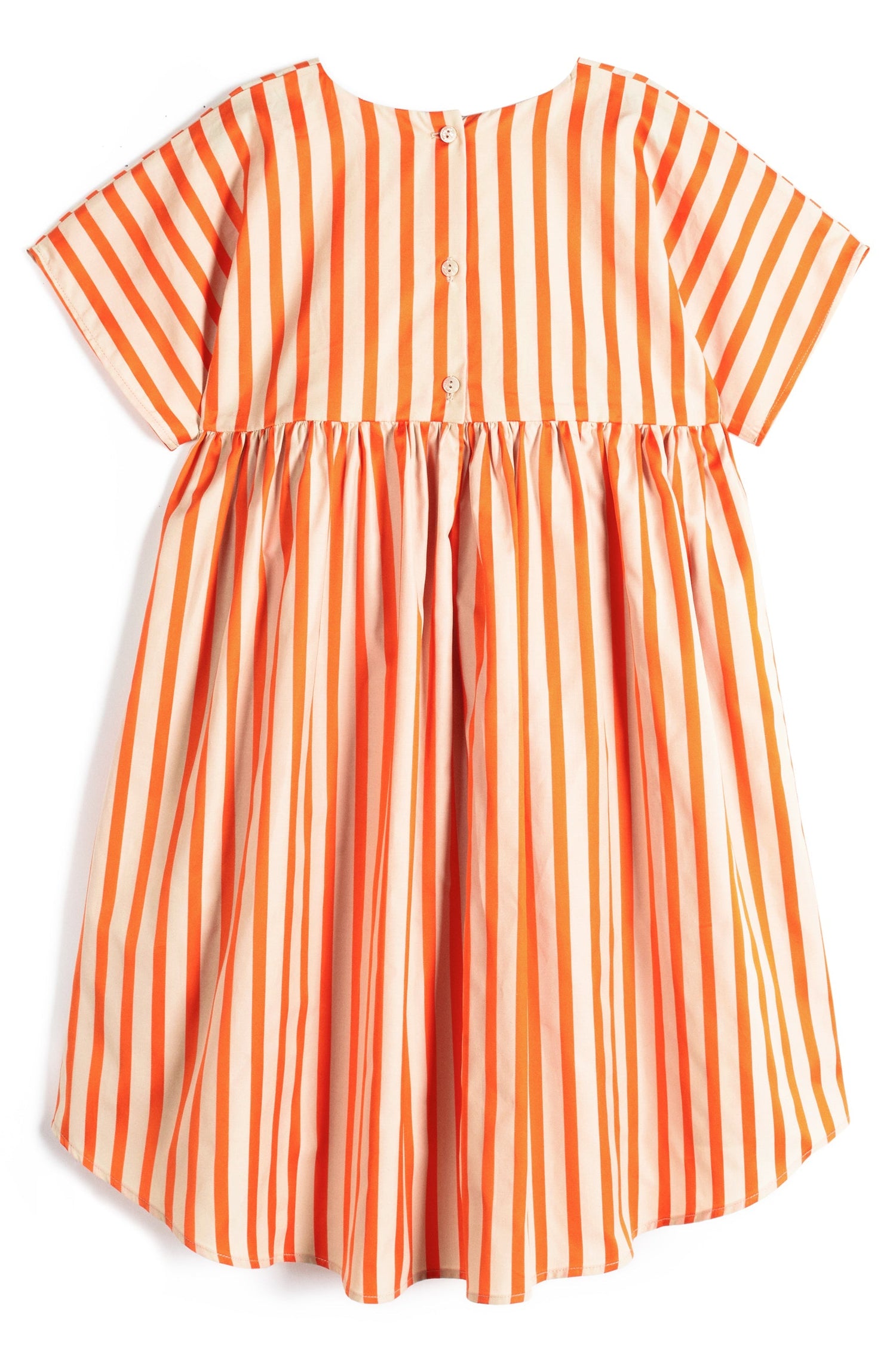 Silvia Orange Stripes Dresses Wolf & Rita 